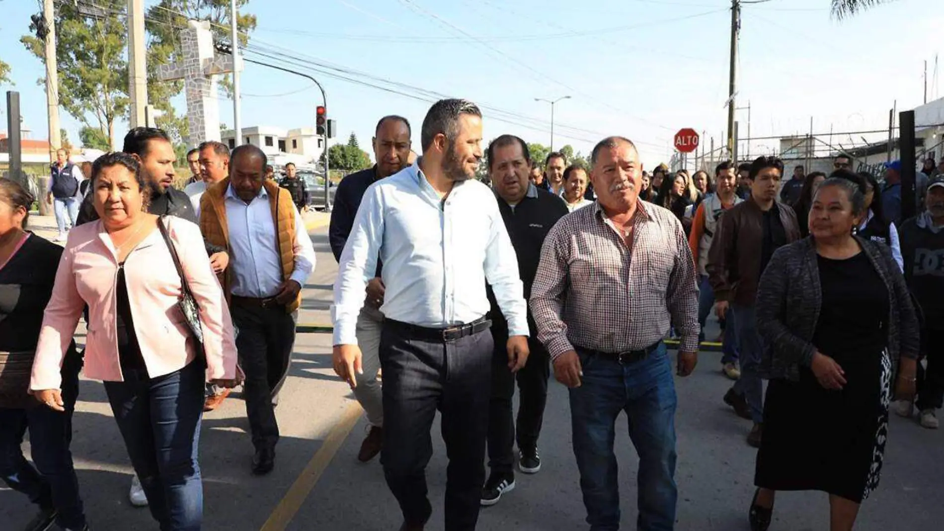 El presidente municipal de Puebla, Adán Domínguez Sánchez